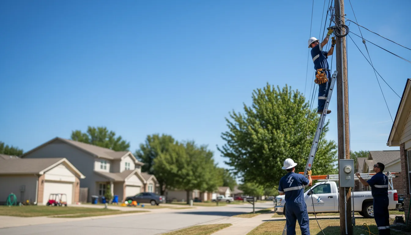 Residential electrician providing installation services in Carlock, IL